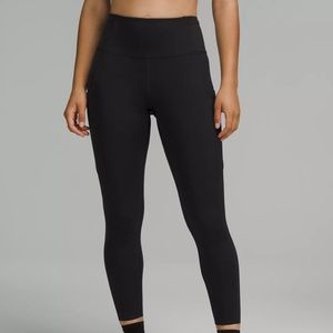 Lululemon Fast and Free high Rise Tight Black 25”